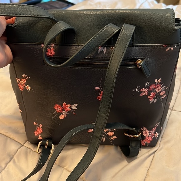 Lauren Conrad backpack green floral - Picture 2 of 4